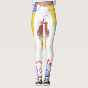 Kawaii Eis, niedlich, nahtlos. Leggings