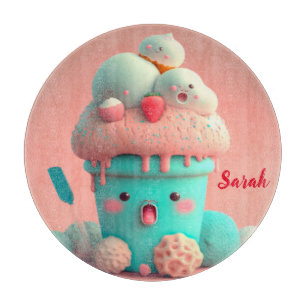 Kawaii-Eisbecher Schneidebrett
