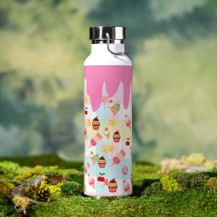 Kawaii-Eiscreme- und Tropfwasserflasche Trinkflasche