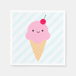 Kawaii Eistüte Serviette