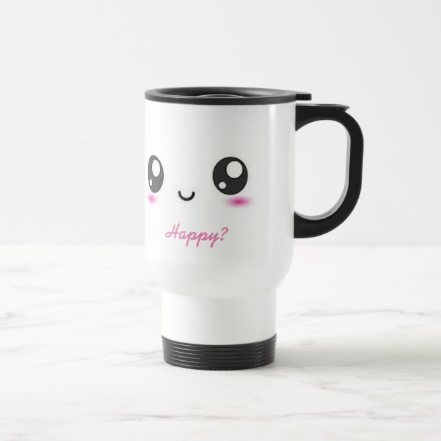 Kawaii Emoji Reisebecher (Rechts)