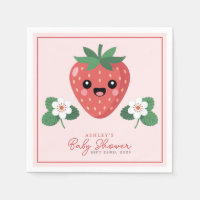 Kawaii Erdbeeren-Baby-Party