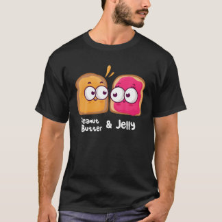 Kawaii-Erdnuss-Butter und Gelee-Toast-Matching-Cou T-Shirt