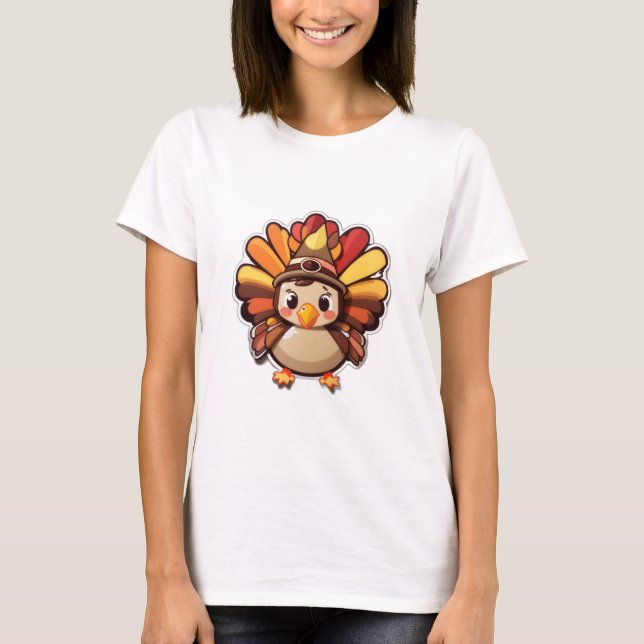 Kawaii-Erntedank T-Shirt (Vorderseite)