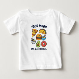 Kawaii Fast Food Mood Patterns Baby T-shirt