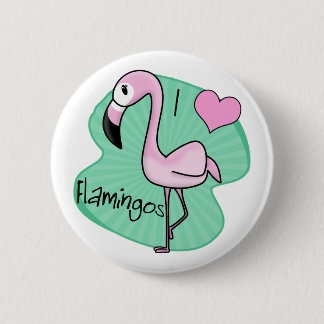 Kawaii Flamingo-Geschenke Button