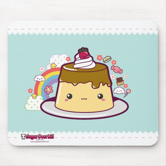 Kawaii Flan Mousepad (Vorne)