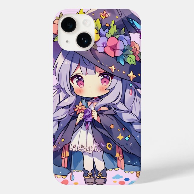 Kawaii Floral Loli Witch Case-Mate iPhone Hülle (Rückseite)