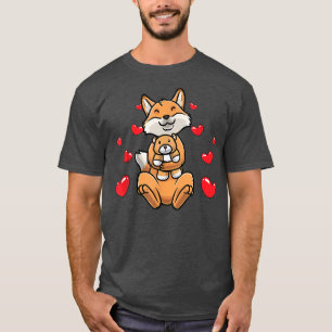 Kawaii Fo Stuffed Animal Heart Vien T-Shirt