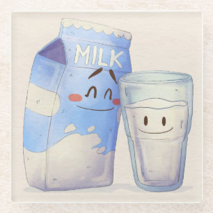 Kawaii Food Glass Untersetzer