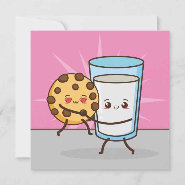 Kawaii Food Holiday Card Feiertagskarte (Vorderseite)