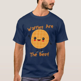 Kawaii Food Waffles sind das beste Frühstück, das  T-Shirt