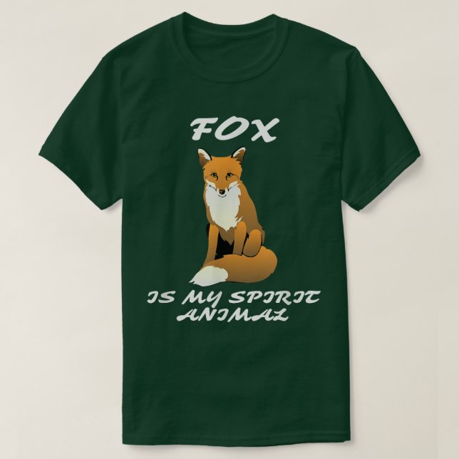 Kawaii Fox ist mein Spirit Animal Cool Spiritualis T-Shirt (Design vorne)