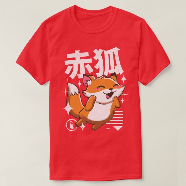Kawaii Fox T-Shirt (Design vorne)