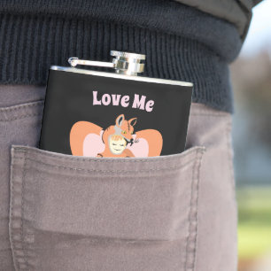 Kawaii Foxy Cosplay Liebe Herz Flachmann