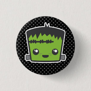Kawaii Frankenstein Button