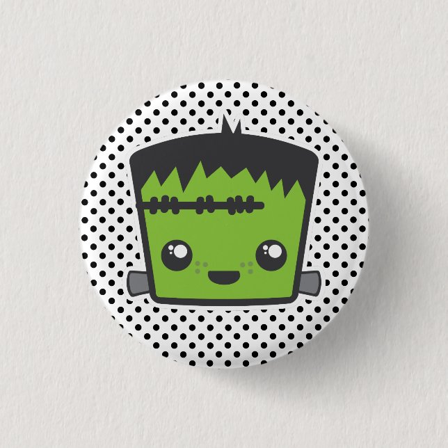 Kawaii Frankenstein Button (Vorderseite)