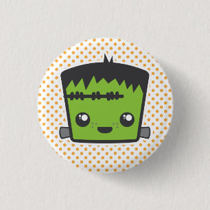 Kawaii Frankenstein Button