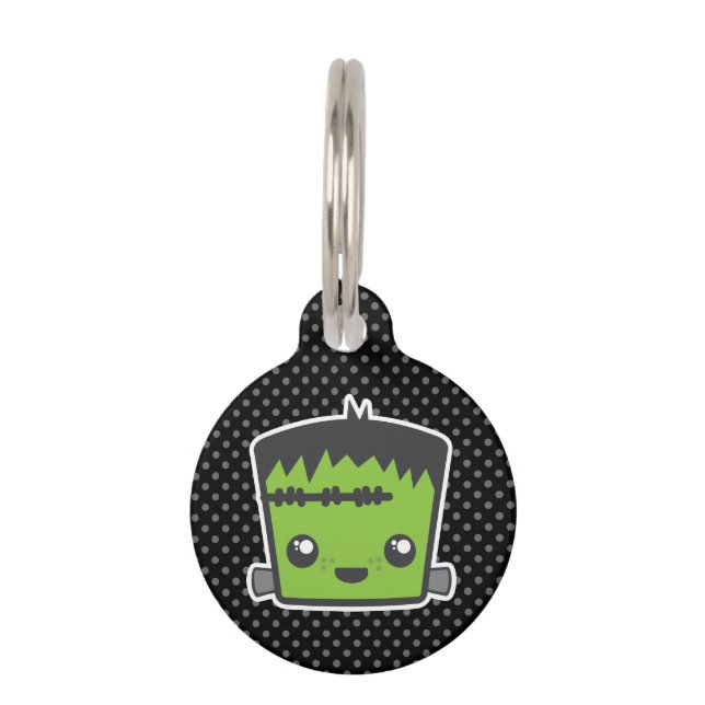 Kawaii Frankenstein Erkennungsmarke Tiermarke (Vorderseite)