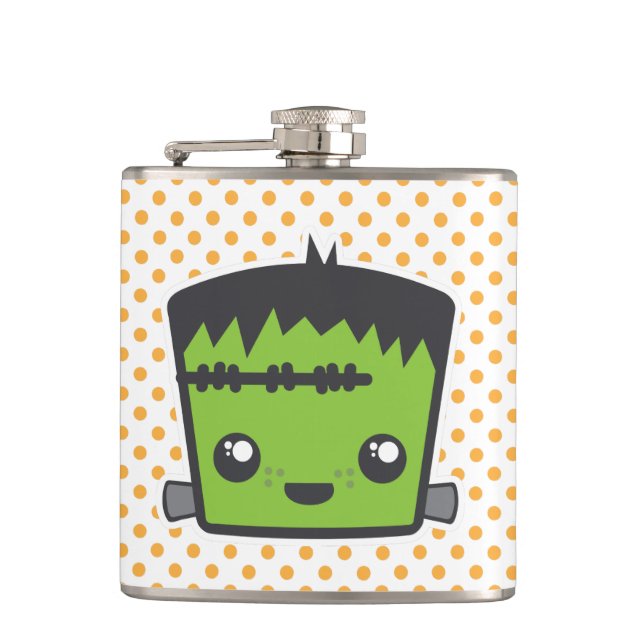 Kawaii Frankenstein Flask Flachmann (Vorderseite)