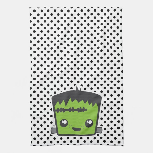 Kawaii Frankenstein Kitchen Handtuch (Vertikal)