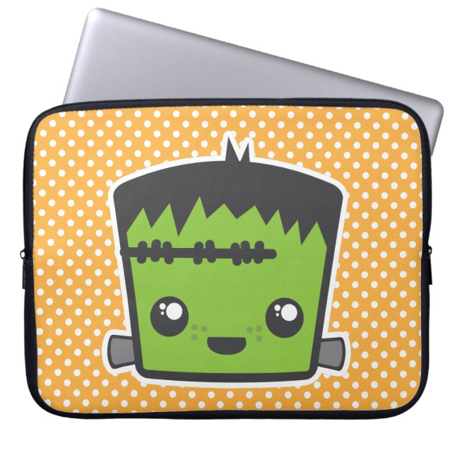 Kawaii Frankenstein Laptop Sleeve (Vorderseite)
