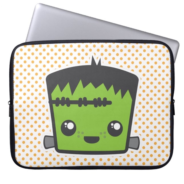Kawaii Frankenstein Laptop Sleeve (Vorderseite)