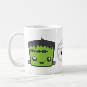 Kawaii Frankenstein Mummy Dracula Tasse