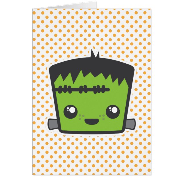 Kawaii Frankenstein Note Card (Vorne)