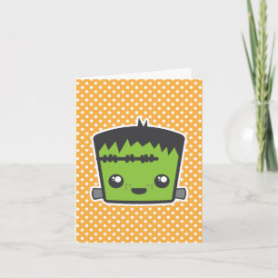 Kawaii Frankenstein Note Card Karte