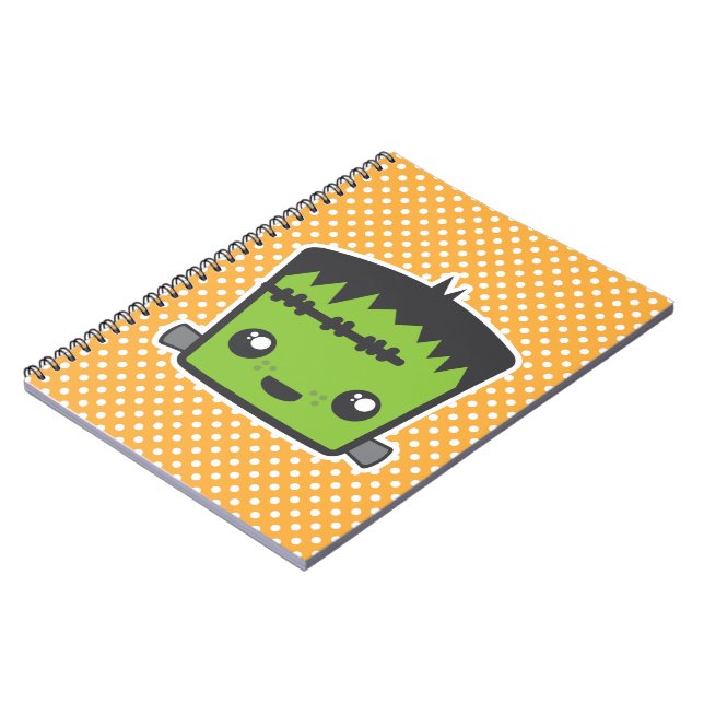 Kawaii Frankenstein Notebook Notizblock (Linke Seite)