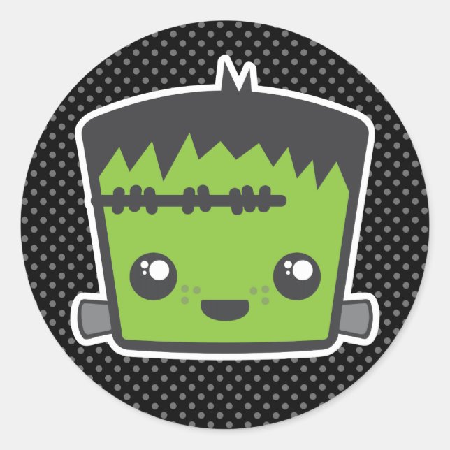 Kawaii Frankenstein Stickers (Vorderseite)