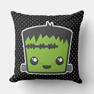 Kawaii Frankenstein Throw Pillow Kissen