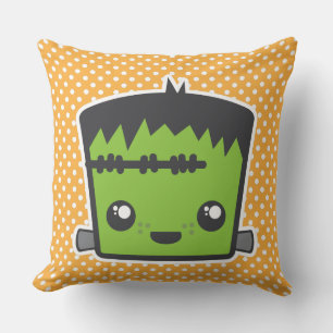 Kawaii Frankenstein Throw Pillow Kissen