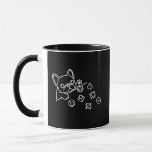 Kawaii Französische Bulldogge Tisch-RPG-Würfelroll Tasse