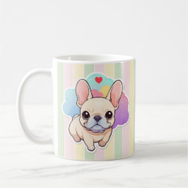 Kawaii French Bulldog Pastel Clouds Kaffeetasse