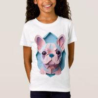 Kawaii French Bulldog Pastell Papier schneiden Kun