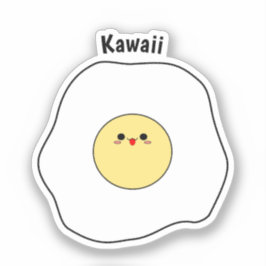 Kawaii Fried Egg Vinyl Sticker