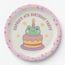 Kawaii Frog Birthday Cake Custom