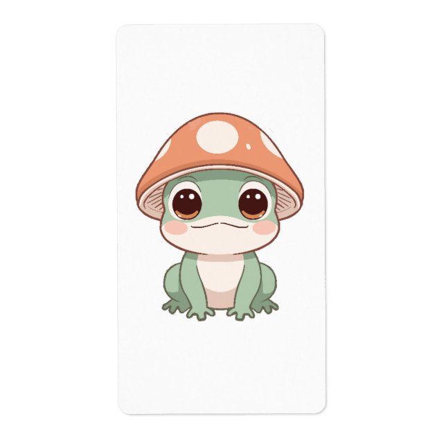 Kawaii Frog in Mushroom Hat (Vorne)