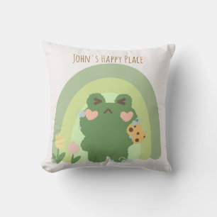 Kawaii Frog Joy Pillow Kissen