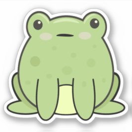 Kawaii Frog, Toad Aufkleber