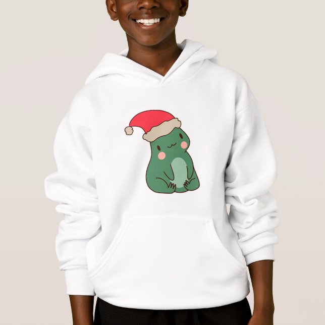 Kawaii Frog - Weihnachtskostüme Hoodie (Vorderseite)