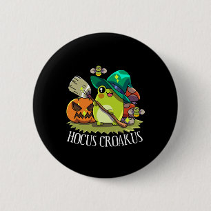 Kawaii Frog Witch Hat Cottagecore ästhetischen Hoc Button