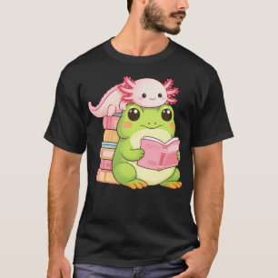 Kawaii Frosch Axolotl Lesebuch Für Buch T-Shirt