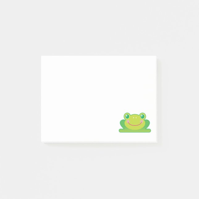 Kawaii Frosch Post-it Klebezettel (Vorderseite)