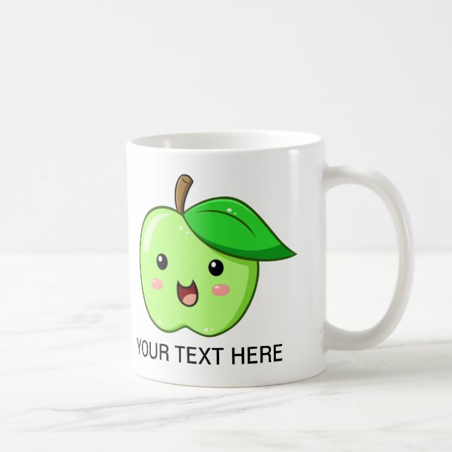 Kawaii Frucht-Grün-Apple-Tasse Kaffeetasse (Rechts)