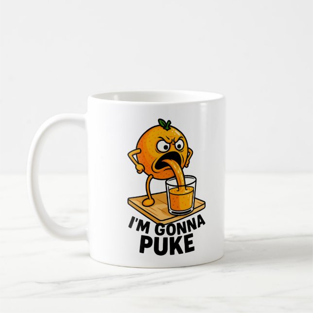 Kawaii Fruit Funny Orange Juice Kaffeetasse (Links)
