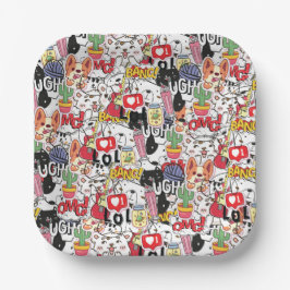 kawaii funny pet design - cute animal lover  pappteller