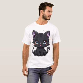 Kawaii Galaxy Black Cat Magical Niedlich Kitty T - T-Shirt